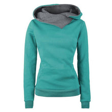 Load image into Gallery viewer, Long-sleeved Winter Women Casual Solid Hoodies Lapel Hooded Sweatshirts Pullovers Turn-down Collar Tops Velvet Thickening Coat