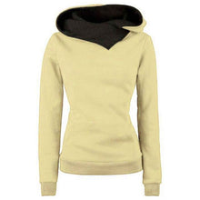 Load image into Gallery viewer, Long-sleeved Winter Women Casual Solid Hoodies Lapel Hooded Sweatshirts Pullovers Turn-down Collar Tops Velvet Thickening Coat