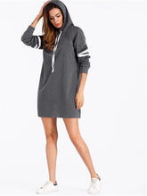 Load image into Gallery viewer, 2019 Women Hoodie Dresses Sportswear Long Sweatshirt Pullover Sexy Dress Girl Autumn casual Fashion New Long Sleeve Clothes