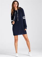 Load image into Gallery viewer, 2019 Women Hoodie Dresses Sportswear Long Sweatshirt Pullover Sexy Dress Girl Autumn casual Fashion New Long Sleeve Clothes