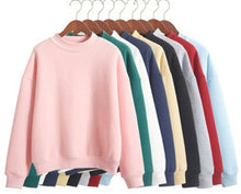 Load image into Gallery viewer, Wholesale M-XXL Cute Women Hoodies Pullover 9 colors 2018 Autumn Coat Winter Loose Fleece Thick Knit Sweatshirt Female